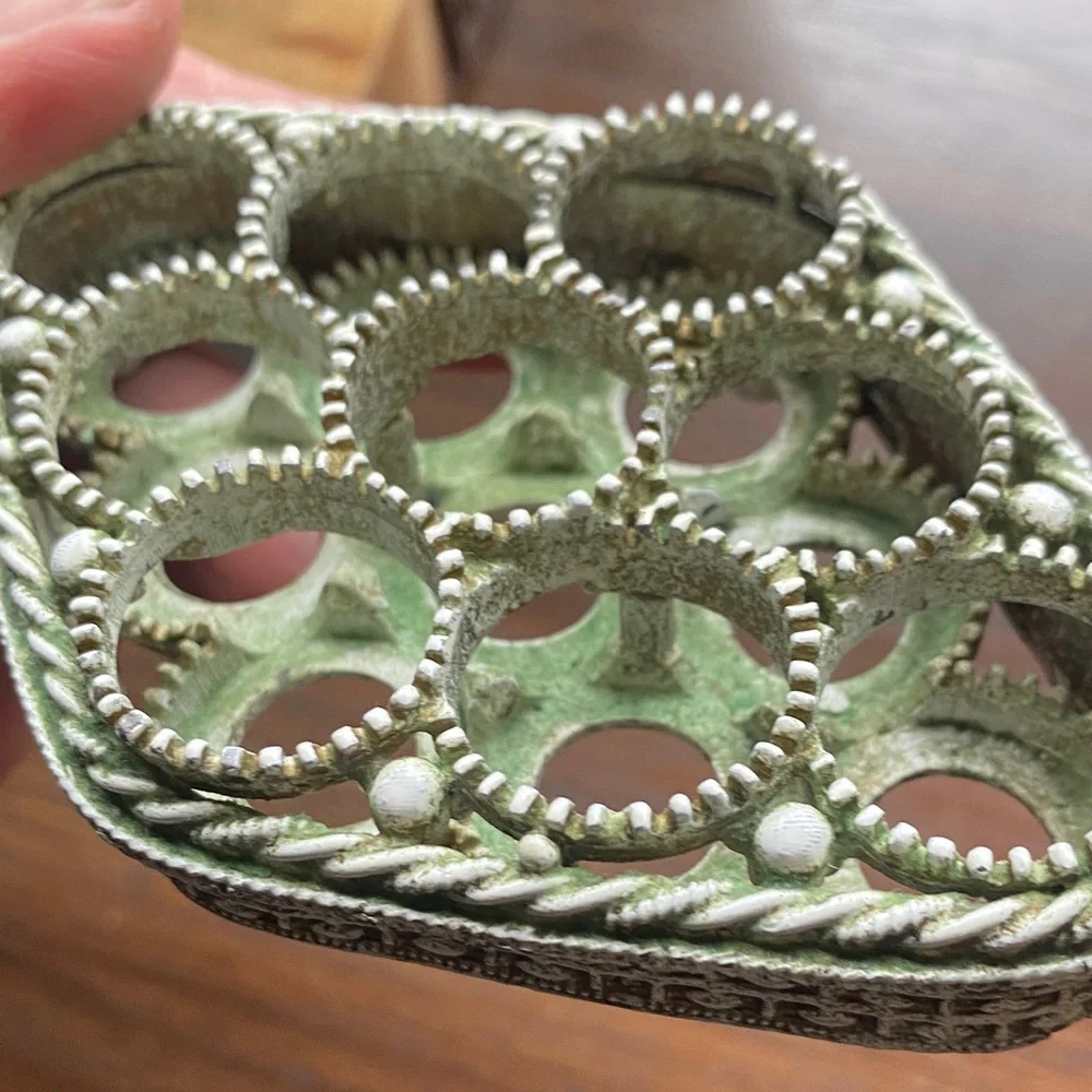 Vintage Florenza metal lipstick holder.1950’s